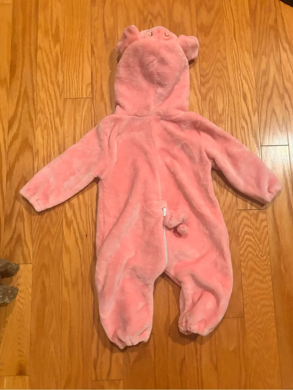 Toddler Halloween Costume Pig Hooded Size 80 (12-24 Months) EUC